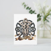 Tribal Knot viking B Postkarte (Stehend Vorderseite)