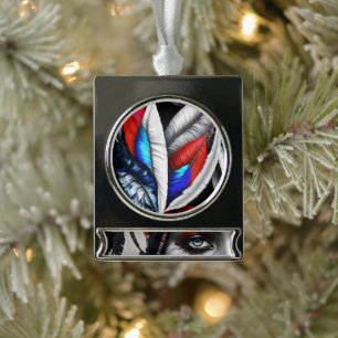 Tribal Krieger Federn Banner Ornament