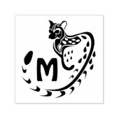 Tribal Large Gepunktet Genet Monogram Permastempel (Design)