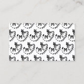 Tribal Large Gepunktet Genet Monogram Visitenkarte (Vorderseite)