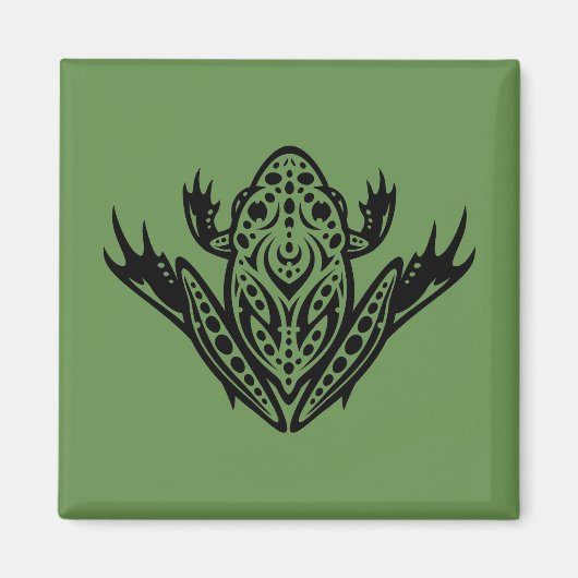 Tribal Leopard Frog Magnet (Vorne)