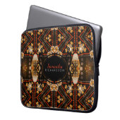 Tribal Light Batik Fusion Design Laptop Sleeve (Vorderseite Links)