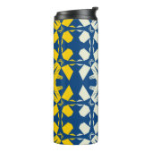 Tribal like asian feel seamless pattern, abstract  thermosbecher (Nach links gedreht)