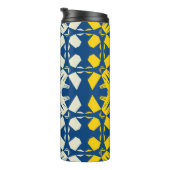 Tribal like asian feel seamless pattern, abstract  thermosbecher (Nach rechts gedreht)