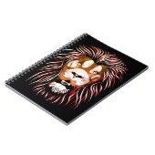 Tribal Lion Face Notizblock (Linke Seite)