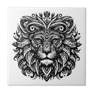 Tribal Lion Fliese