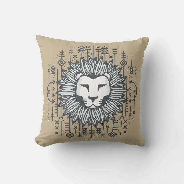Tribal Lion Kissen (Vorderseite)