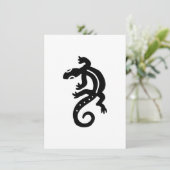 Tribal Lizard Feiertagskarte (Stehend Vorderseite)