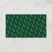 Tribal Lizard Green Visitenkarte (Rückseite)