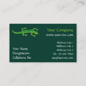Tribal Lizard Green Visitenkarte (Vorderseite)