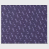 Tribal Lizard Mauve Pattern Geschenkpapier (Flach)