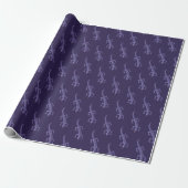 Tribal Lizard Mauve Pattern Geschenkpapier (Ungerollt)