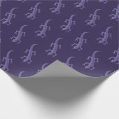 Tribal Lizard Mauve Pattern Geschenkpapier (Ecke)