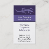 Tribal Lizard Mauve Visitenkarte (Vorderseite)