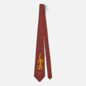 Tribal Lizard Orange Krawatte (Vorderseite)