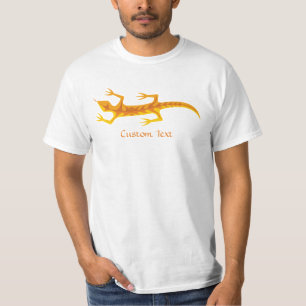 Tribal Lizard Orange T-Shirt