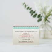 Tribal Lizards Southwestern Wedding Enclosure Card Begleitkarte (Stehend Vorderseite)