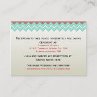 Tribal Lizards Southwestern Wedding Enclosure Card