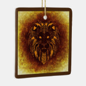 Tribal-Löwenschmuck Keramikornament (Rechts)