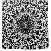 Tribal Mandala Black Duschvorhang (Vorderseite)