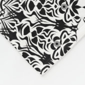 Tribal Mandala Black Fleecedecke (Ecke)
