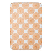 Tribal Mandala Orange Badematte (Vorderseite Vertikal)
