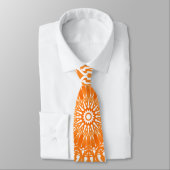 Tribal Mandala Orange Krawatte (Gebunden)