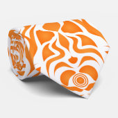 Tribal Mandala Orange Krawatte (Gerollt)