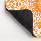 Tribal Mandala Orange Mousepad (Ecke)