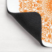 Tribal Mandala Orange Mousepad (Ecke)