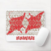 Tribal-Manta-Ray-Red Mousepad (Mit Mouse)