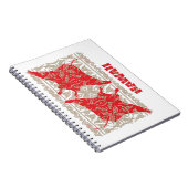 Tribal-Manta-Ray-Red Notizblock (Rechte Seite)