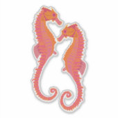 Tribal Marking Seahorses Sticker (Vorderseite)