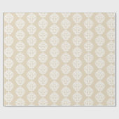 Tribal Mask - Beige glänzende Umschlagpapier, 30" Geschenkpapier (Flach)