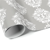 Tribal Mask - Graues glänzendes Schleifpapier, 30" Geschenkpapier (Rolleneckpunkt)