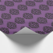 Tribal Mask - Lila glänzendes Papier, 30" x Geschenkpapier (Ecke)