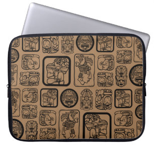 Tribal MAYA altertümliches Maskenmuster 1 Laptopschutzhülle