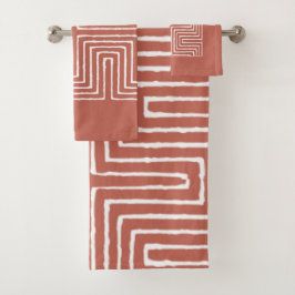 Tribal Maze Badhandtuch Set
