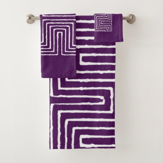 Tribal Maze Badhandtuch Set (Insitu)
