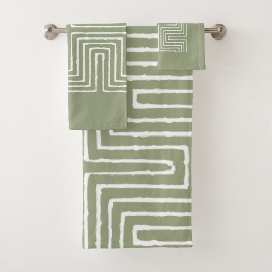 Tribal Maze Badhandtuch Set (Insitu)