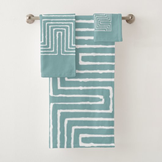 Tribal Maze Badhandtuch Set (Insitu)
