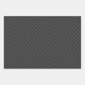 Tribal Maze Grayscale Wrapping Paper Sheets Geschenkpapier Set (Vorderseite 2)