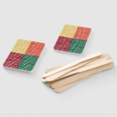 Tribal Maze Pan African Pattern Mud Tuch Fächer (Non-assembled)