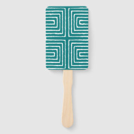 Tribal Maze Pan African Pattern Mud Tuch Fächer