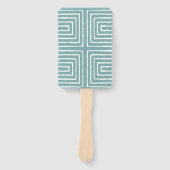 Tribal Maze Pan African Pattern Mud Tuch Fächer (Vorderseite)