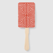 Tribal Maze Pan African Pattern Mud Tuch Fächer (Vorderseite)