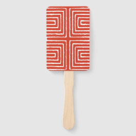 Tribal Maze Pan African Pattern Mud Tuch Fächer