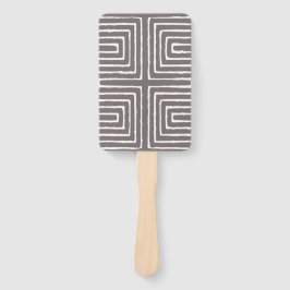 Tribal Maze Pan African Pattern Mud Tuch Fächer