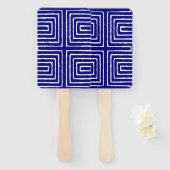 Tribal Maze Pan African Pattern Mud Tuch Fächer (Vorne und Hinten)