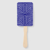 Tribal Maze Pan African Pattern Mud Tuch Fächer (Vorderseite)